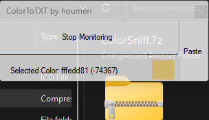 ColorSniff ColorToTXT by houmeri
